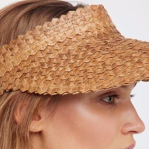 Island Hopper Straw Visor 🌵Discounted Small Brim
